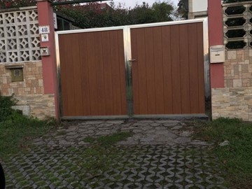 PORTAL MARCO INOX IMITACION MADERA